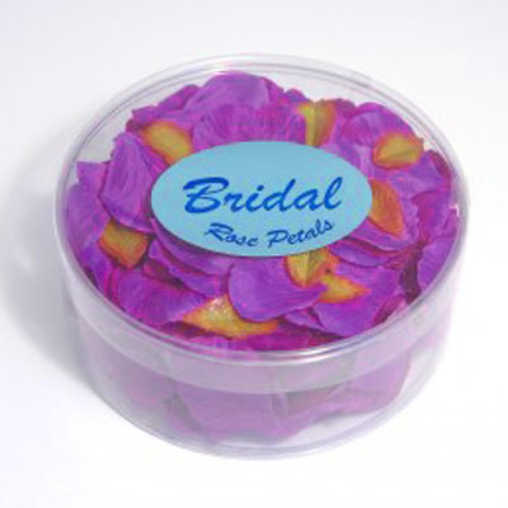Rose Petals and Leaves Plum Silk 164 Petals Artificial Flowers